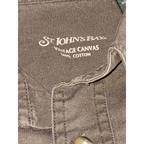 St‎ John's Bay vintage men's long sleeve button up Sz M - Picture 9 of 14